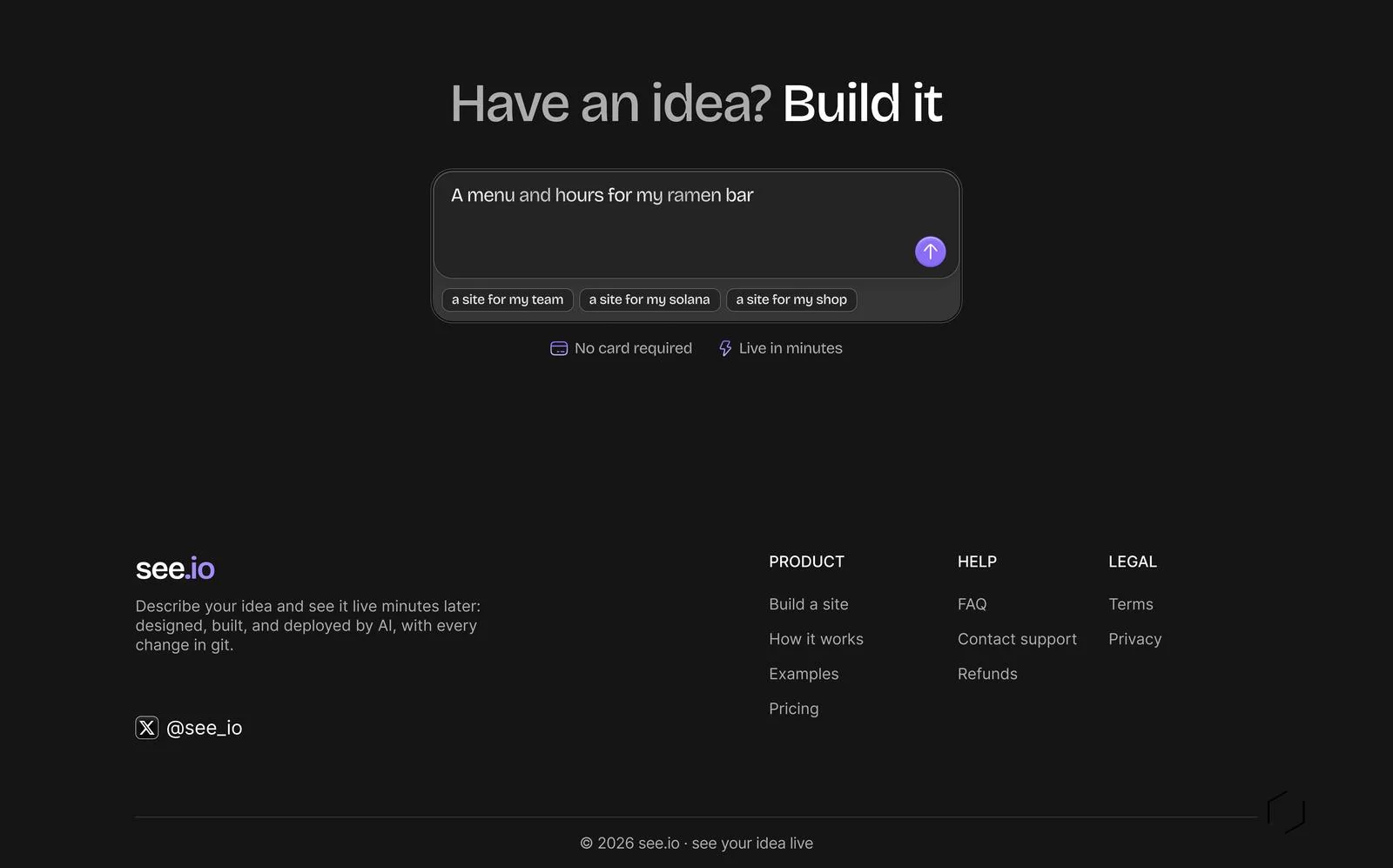 See.io CTA and footer redesign